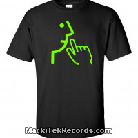 T-Shirt Black MackiTek 3672 V1 Green