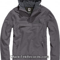 Homme : Coupe Vent Surplus Impermeable Windbreaker Anthracite